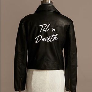 NWT Til Death Faux Leather Jacket